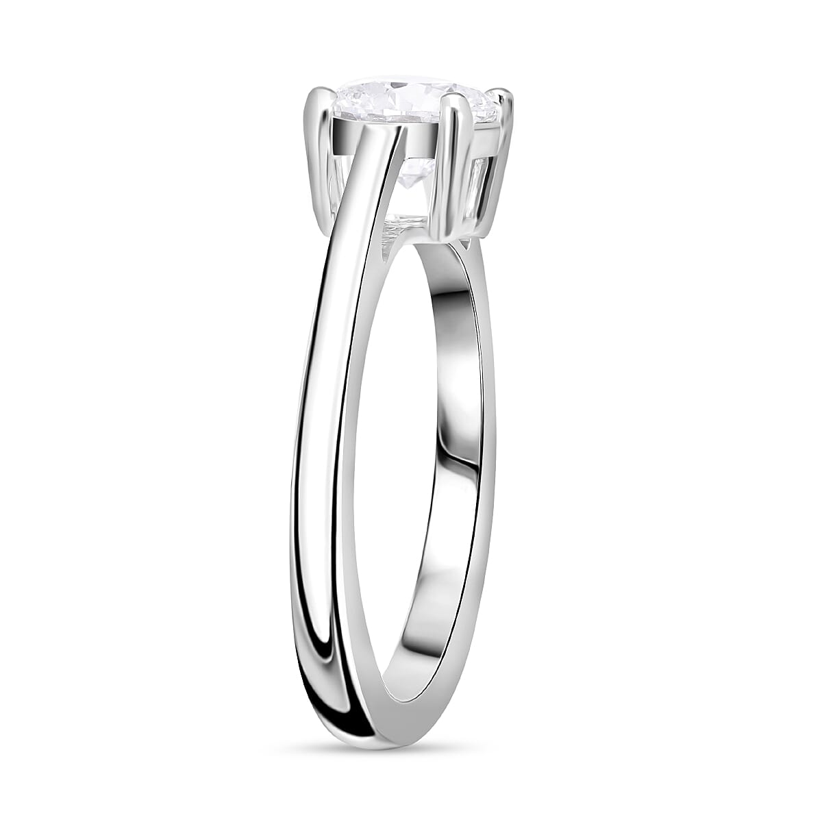 LUXURIANT 1 Ct. Lab Grown Diamond Solitaire Ring in 950 Platinum 7807816 4
