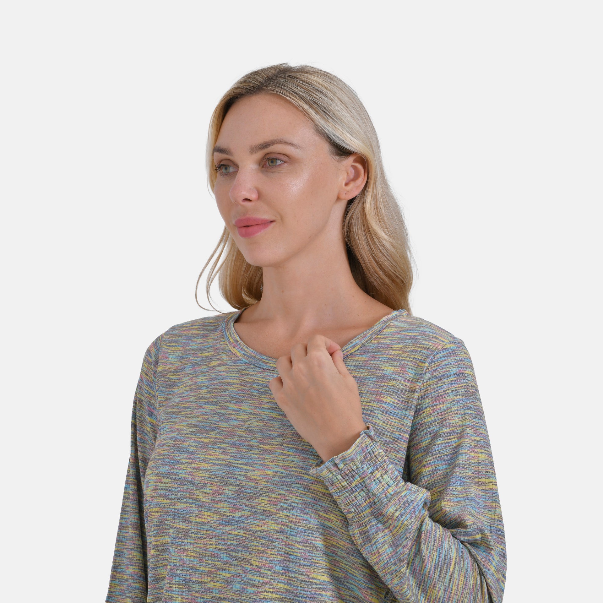 La Marey Round Neck Long Sleeve Top V32529820 4