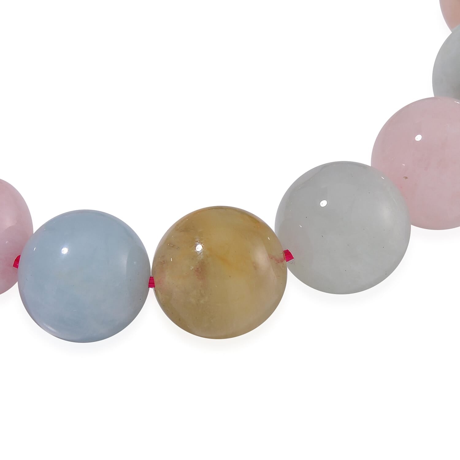 Multi Beryl Stone Stretchable Bead Bracelet 180 ct. 7810162 4