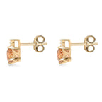 10K Yellow Gold  AAA   Imperial Topaz ,  White Diamond  I2 Earring 1.59 ct,  Gold Wt. 1.24 Gms  1.590  Ct._7810274_3