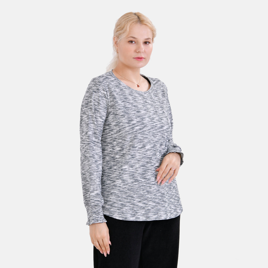 La Marey Patterned Top XL 20 TO 22 - Grey_7810560_2