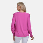 La Marey V-Neck Long Sleeve Top (Size 12 to 14) - Purple_7811215_1