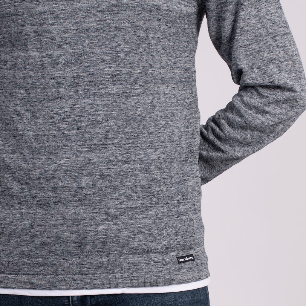 Cotton Woven Jumper (Size L) - Grey_7812788_2