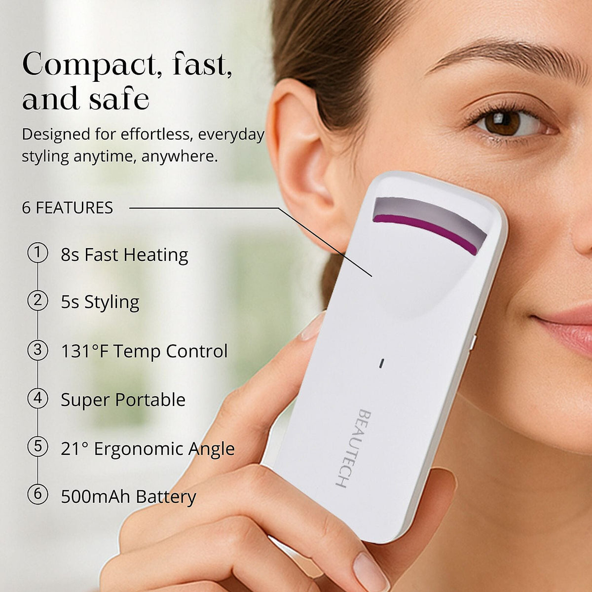 Beautech Quick Heated Eyelash Curler with Rechargeable Battery 7812911 3