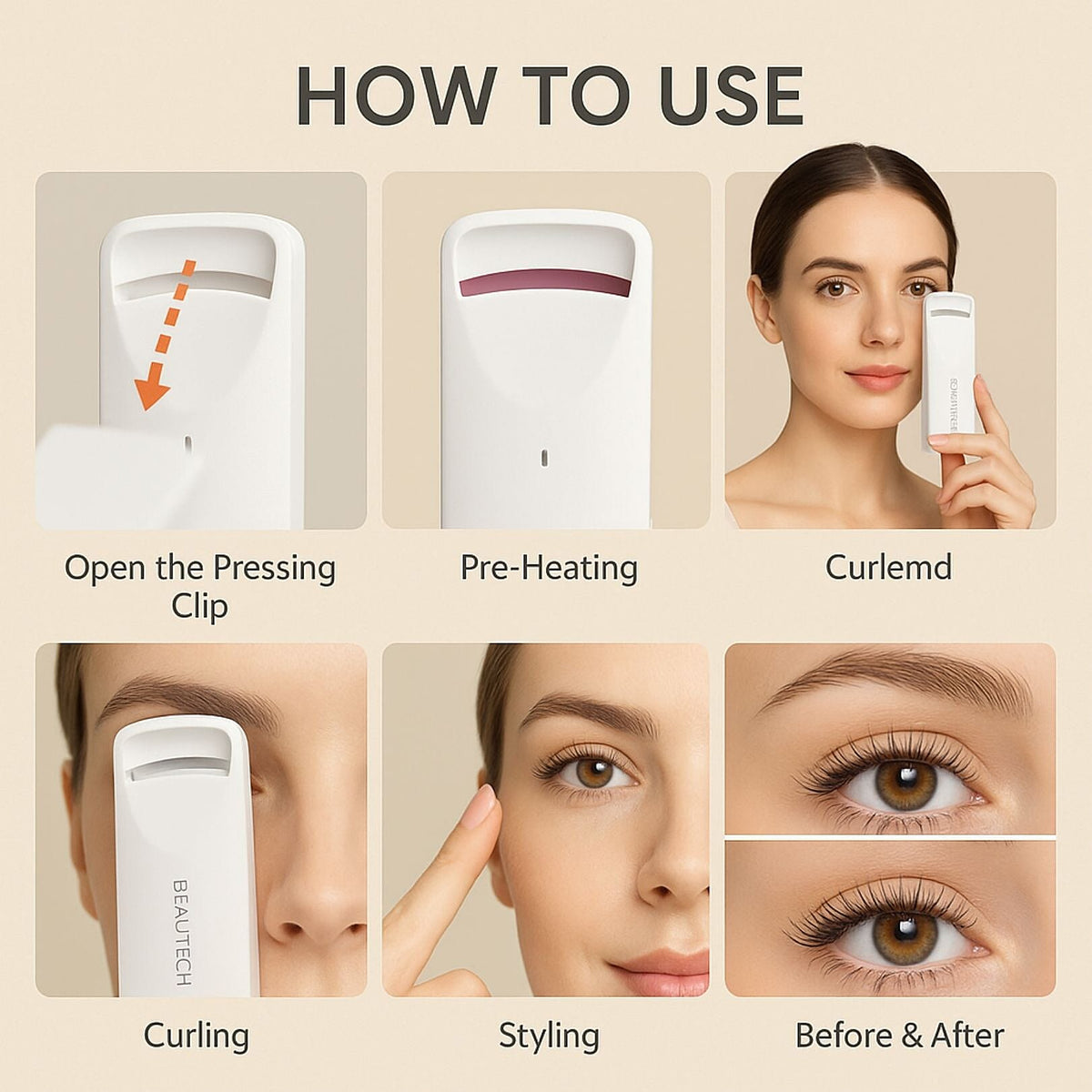 Beautech Quick Heated Eyelash Curler with Rechargeable Battery 7812911 5
