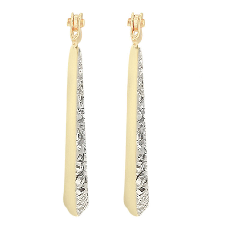9K Gold Crystalique Diamond Shape Earrings 7813534 1