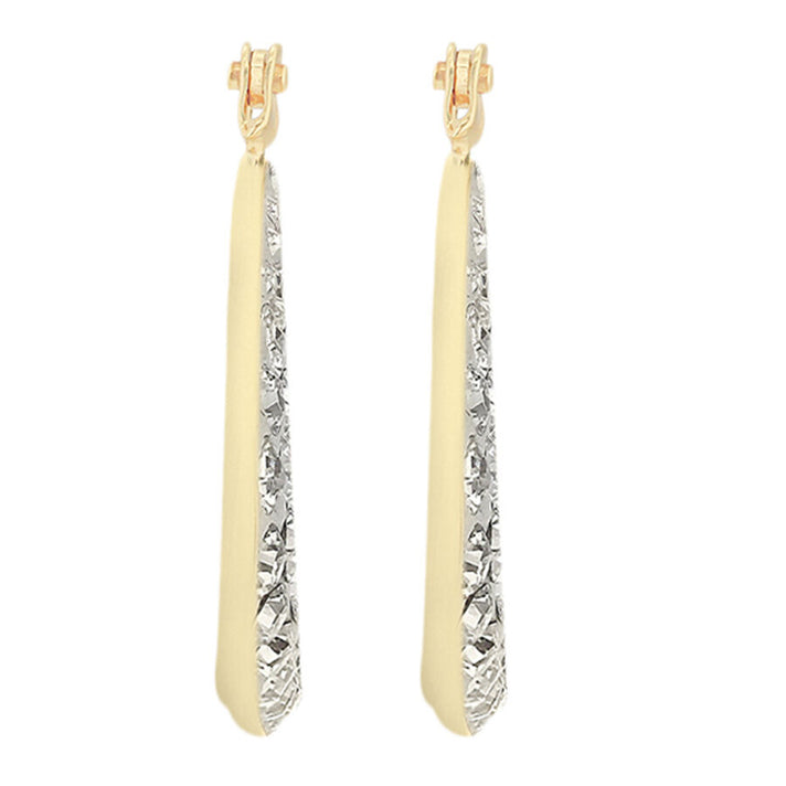 9K Gold Crystalique Diamond Shape Earrings 7813534 2