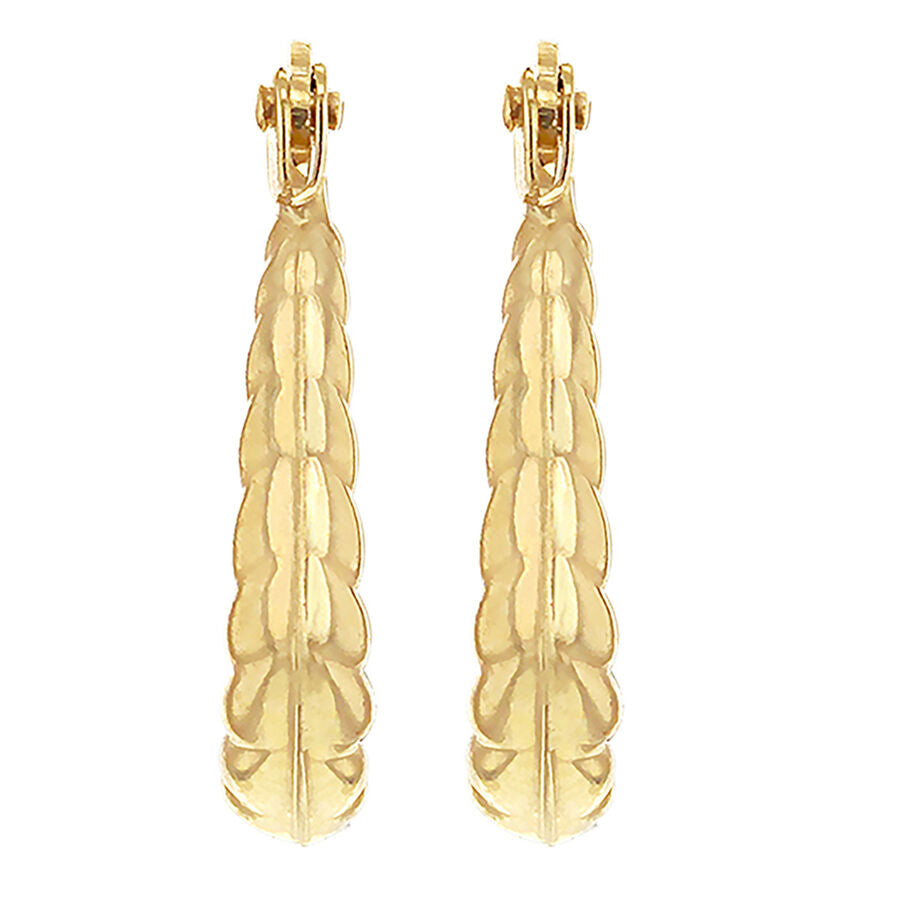 9K Gold Crystalique Two Row Earrings 7813570 2