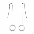 JCK Vegas Closeout - Rhodium Overlay Sterling Silver Threader Earrings