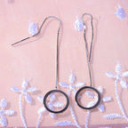 JCK Vegas Closeout - Rhodium Overlay Sterling Silver Threader Earrings