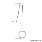 JCK Vegas Closeout - Rhodium Overlay Sterling Silver Threader Earrings