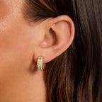 9K Yellow Gold  A   White Cubic Zirconia  Earring 2.24 pc,  Gold Wt. 2.2 Gms  2.240  Ct._7814055_1