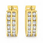 9K Yellow Gold  A   White Cubic Zirconia  Earring 2.24 pc,  Gold Wt. 2.2 Gms  2.240  Ct._7814055_3