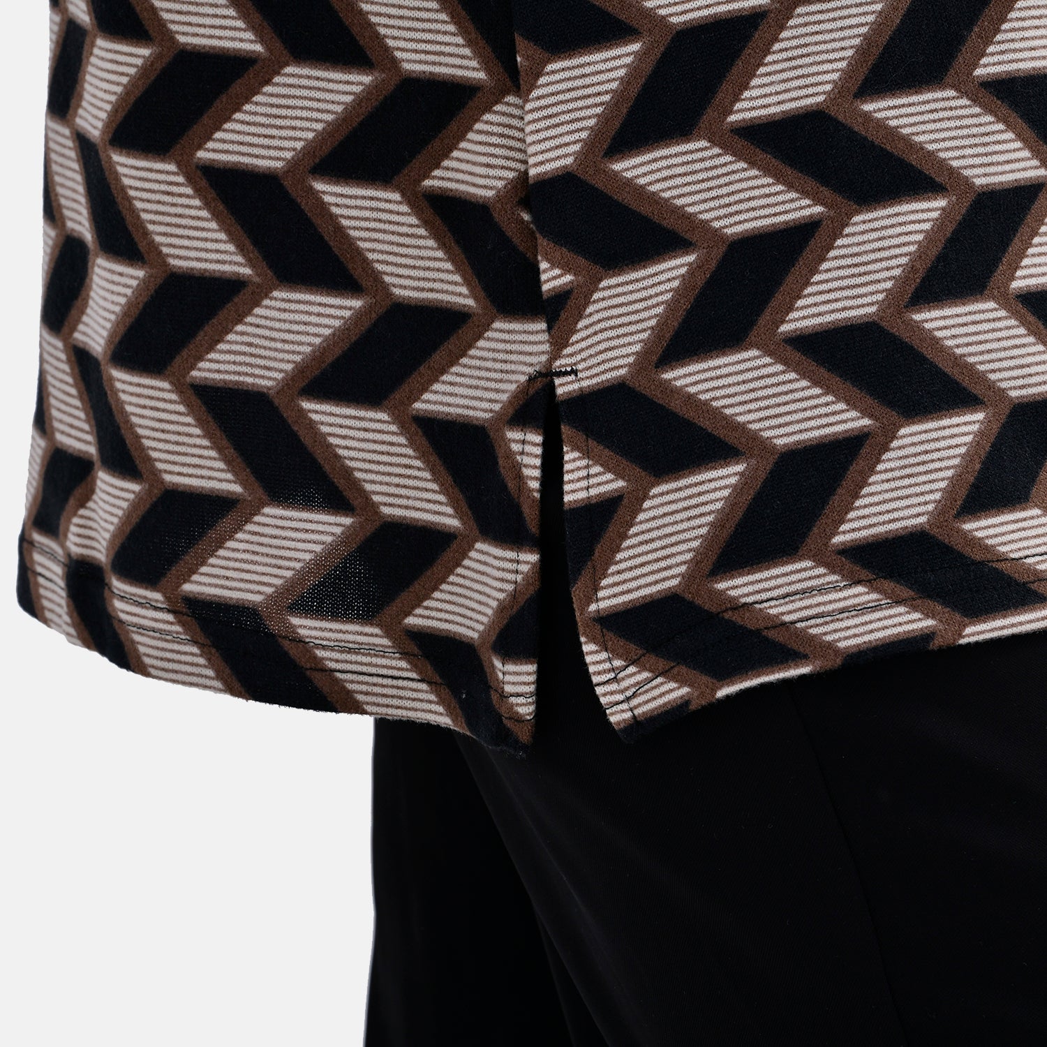 La Marey Full Sleeve Jersey Tops with Printed Stripes 7816670 6