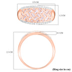 JCK Vegas Closeout - Rare Find- 9K Rose Gold Pink & White Diamond Ring 0.50 Ct_7817475_5