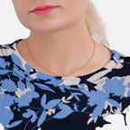 La Marey Jersey Floral Top Size 8-20 - Blue_7818419_4