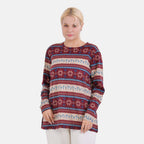 La Marey Jersey Top Size 8-20 - Red & Snowflake_7818424