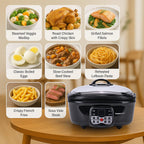 Homesmart 5L Multi Cooker with Steam Rack and Basket - Boil/Slow Cook,Steam, Roast, Grill_7818487