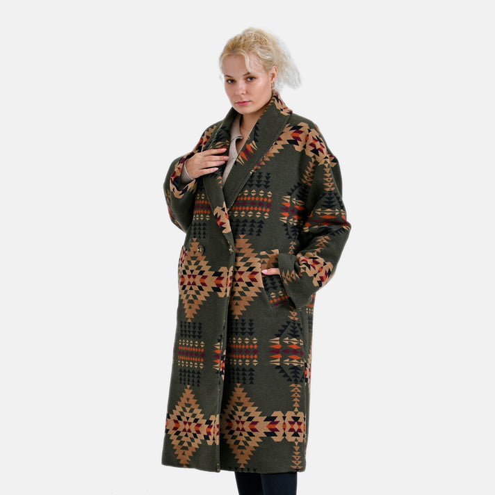 La Marey Longline Geometric Western Coat 7818637 1