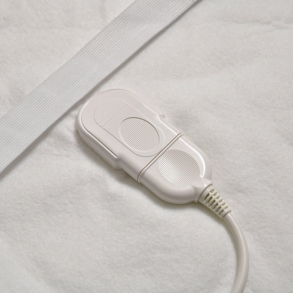 Luxury Sherpa Electric Heated Blanket Topper - Dual Controller, Quad Zone, 6 Temp Settings (200x160 cm) - White_7819280_9