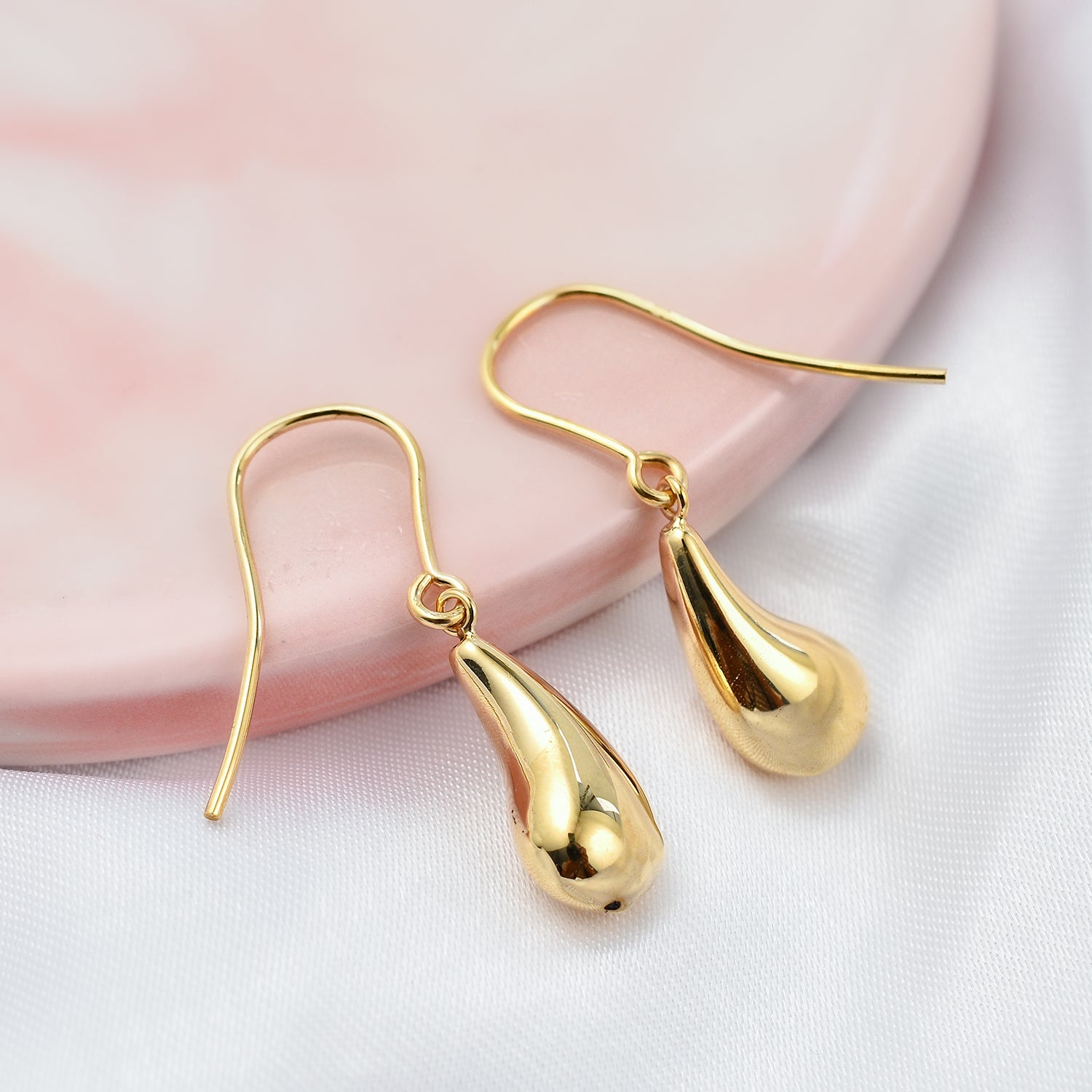 Teardrop Earring With Hook in 9K Yellow Gold 7819482 1