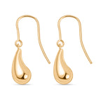 Maestro Collection- Designer Inspired 9K Yellow Gold Teardrop Earring With Hook_7819482_4