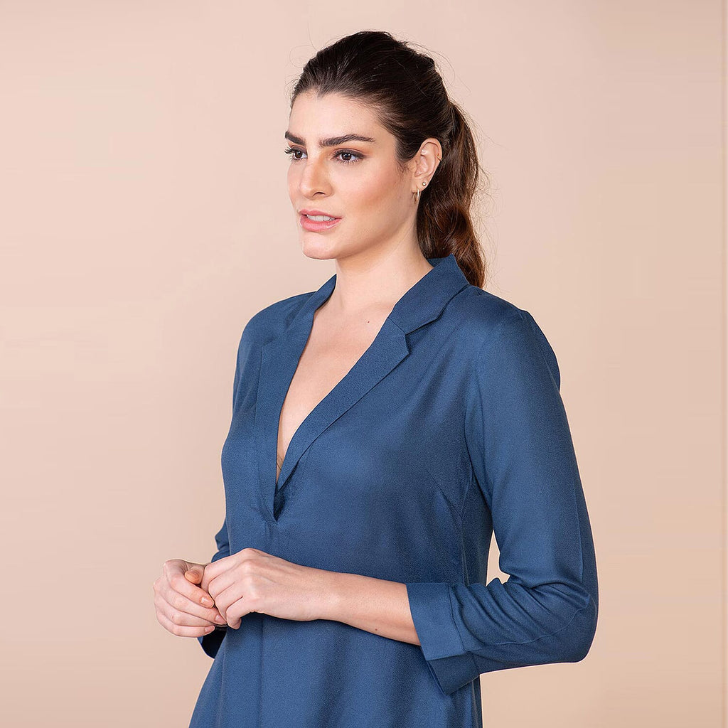 TAMSY 100% Viscose Top (Size 14) - Teal_7819911_1
