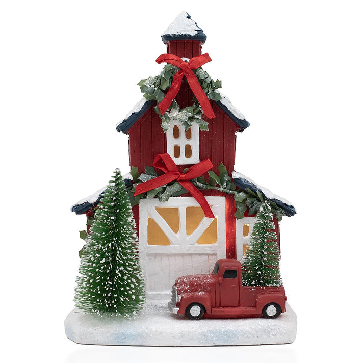 Christmas Light Up Snowy Church Box 7821280 1