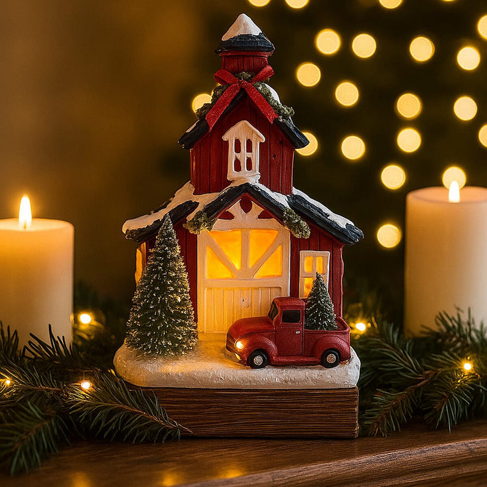 Christmas Light Up Snowy Church Box 7821280 2
