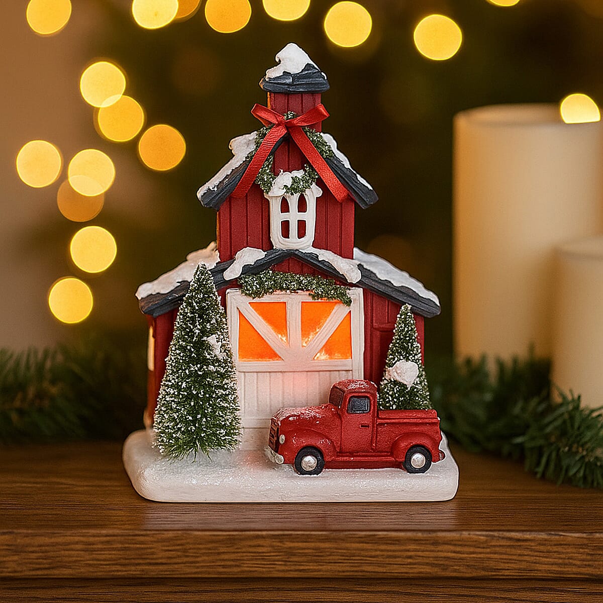 Christmas Light Up Snowy Church Box 7821280 2