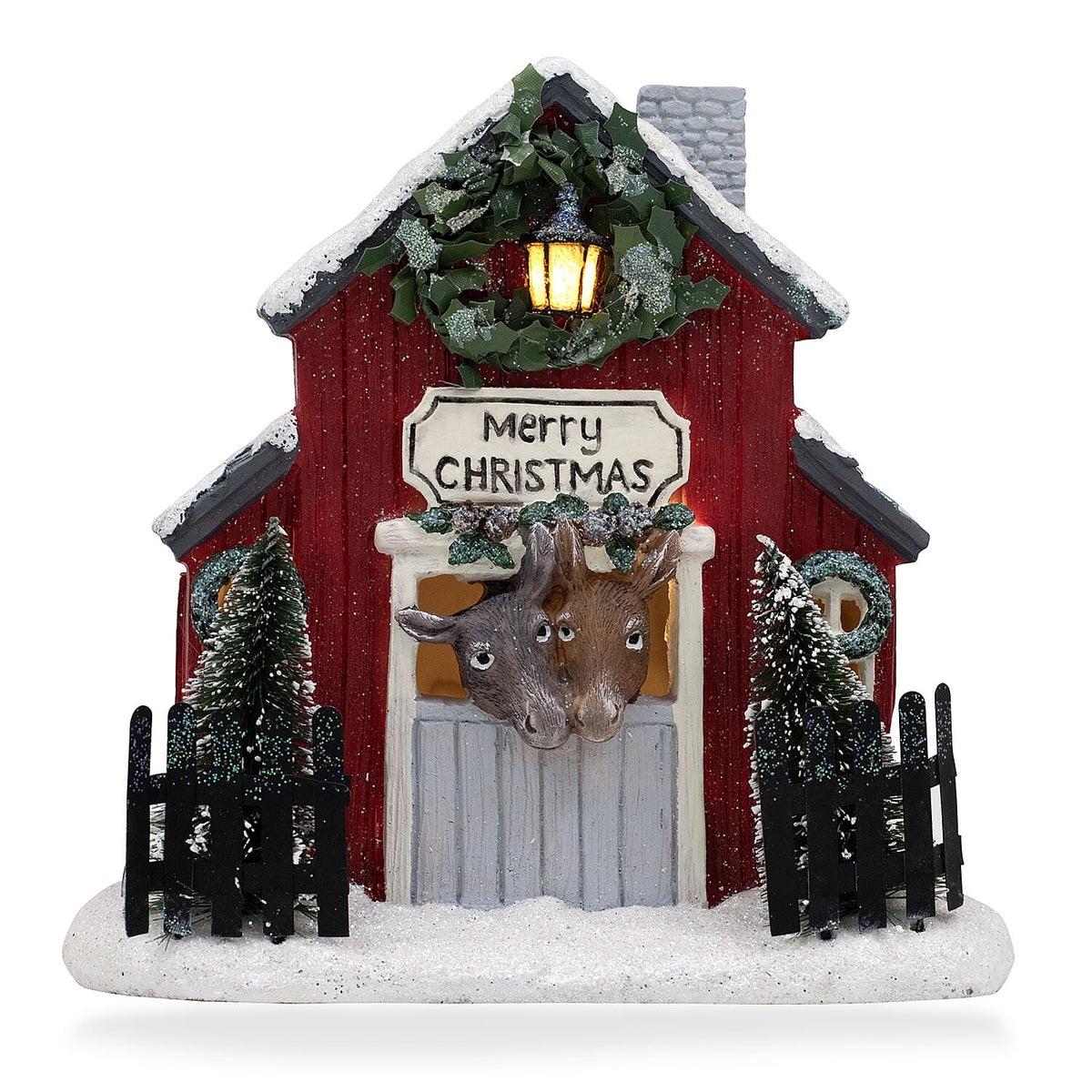 Christmas Snowy Stable box with Lights 7821281 0