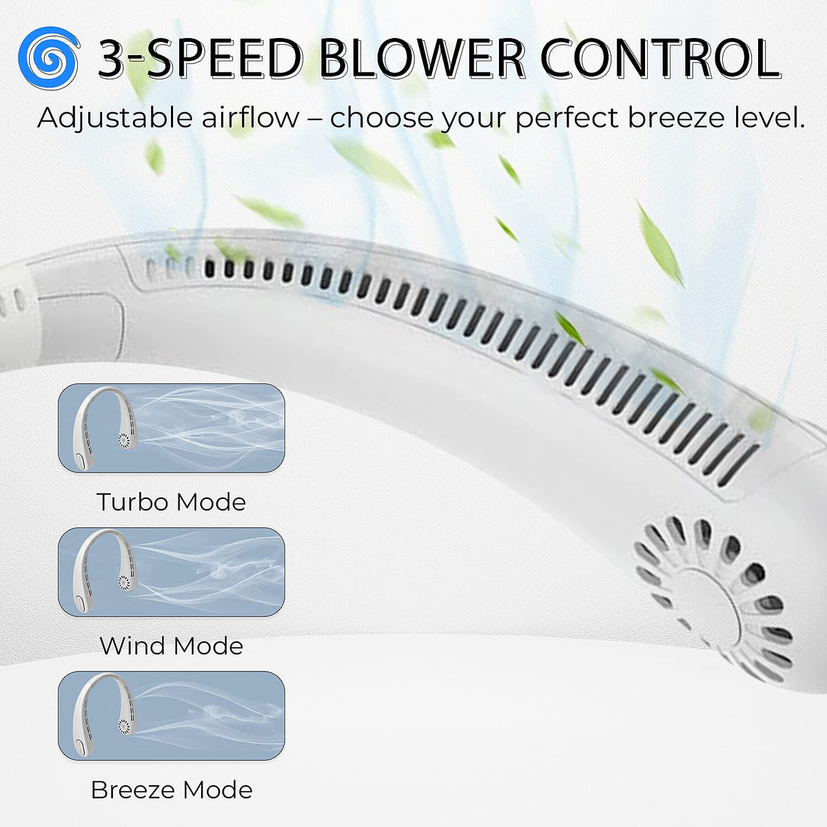 Bladeless Neck Fan â€“ Portable USB Rechargeable Fan for Men and Women 7822619 6