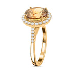 14K Yellow Gold  AAA   Turkizite ,  White Diamond  I2 Ring 5.25 ct,  Gold Wt. 4.31 Gms  5.250  Ct._7822989_2