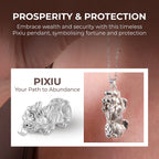 D'Joy Pixiu Pendant in Rhodium Overlay Sterling Silver