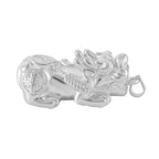 D'Joy Pixiu Pendant in Rhodium Overlay Sterling Silver