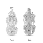 D'Joy Pixiu Pendant in Rhodium Overlay Sterling Silver