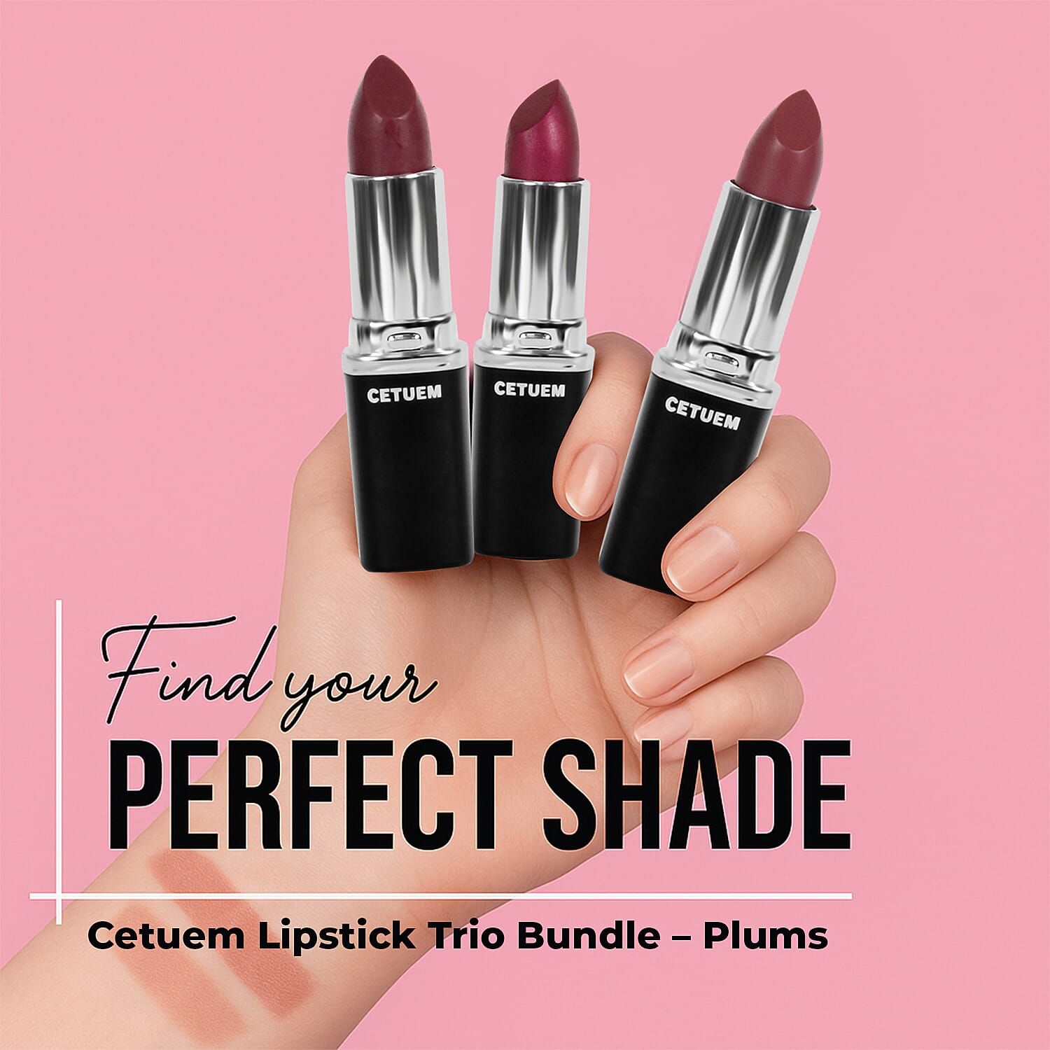 Cetuem Lipstick Trio Bundle Plums (Incl. Shade No. 43,50,102) 7823765 1