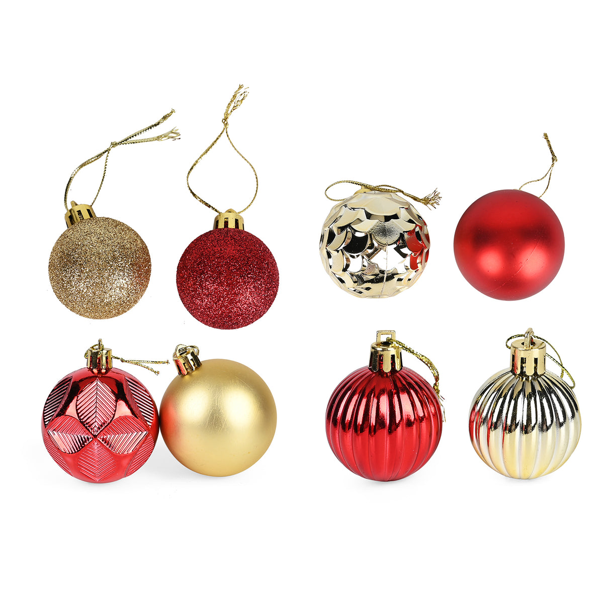 Set of 87 Christmas Balls; Mini multi-colour Christmas decorative hanging balls V32539255 0