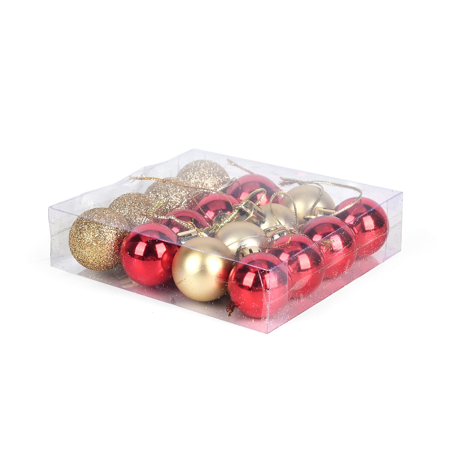 Set of 87 Christmas Balls; Mini multi-colour Christmas decorative hanging balls V32539255 4