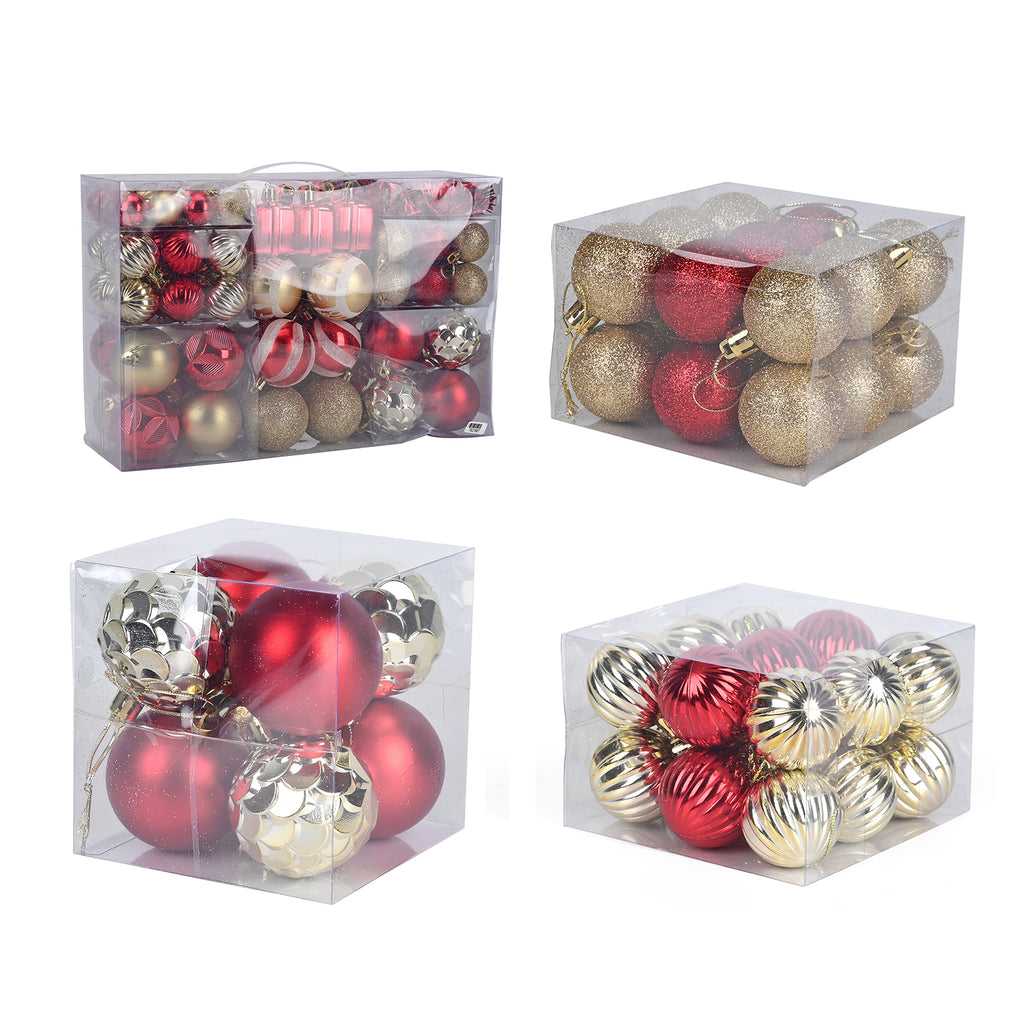Set of 87 Christmas Balls; Mini multi-colour Christmas decorative hanging balls_7827667_5