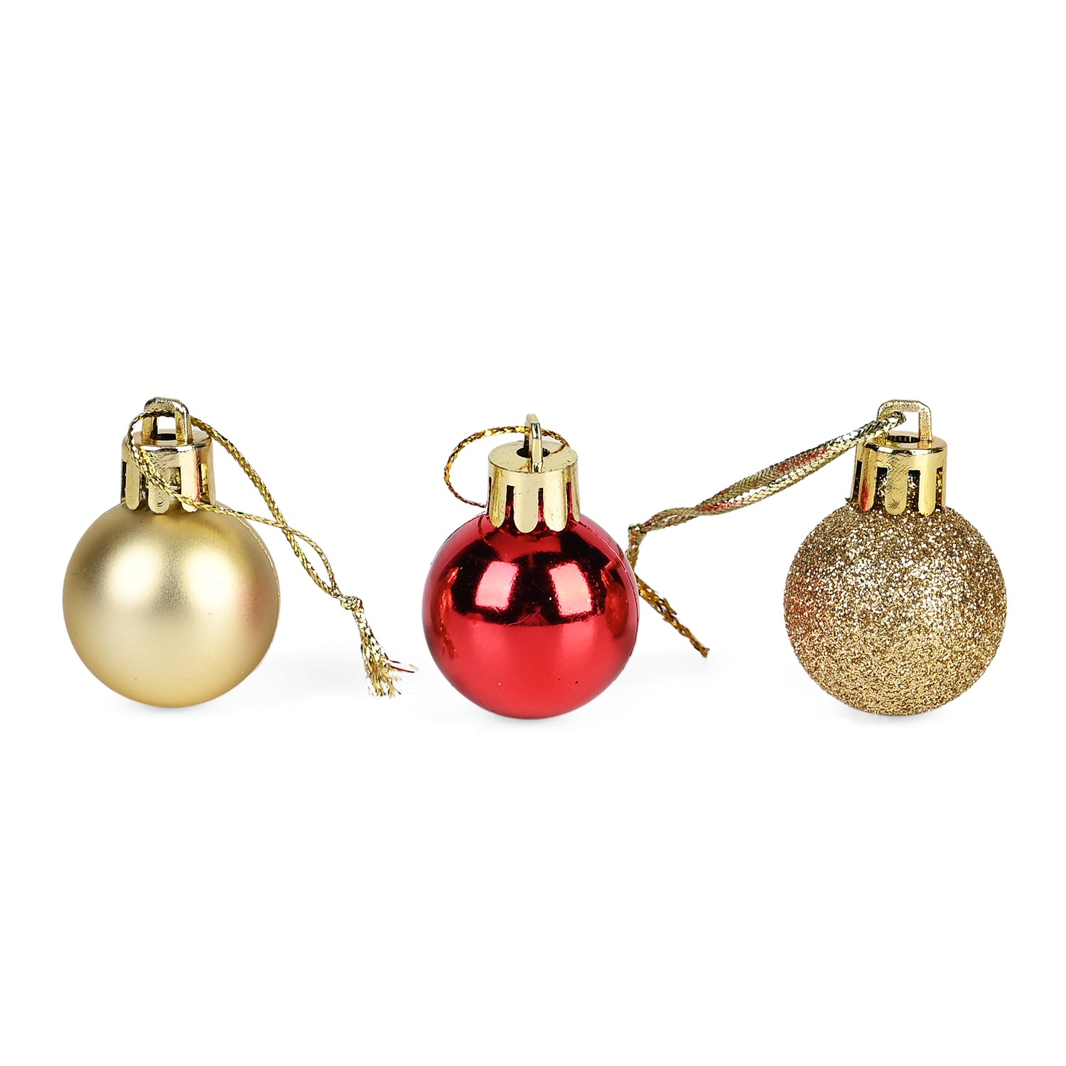 Set of 87 Christmas Balls; Mini multi-colour Christmas decorative hanging balls V32539255 8
