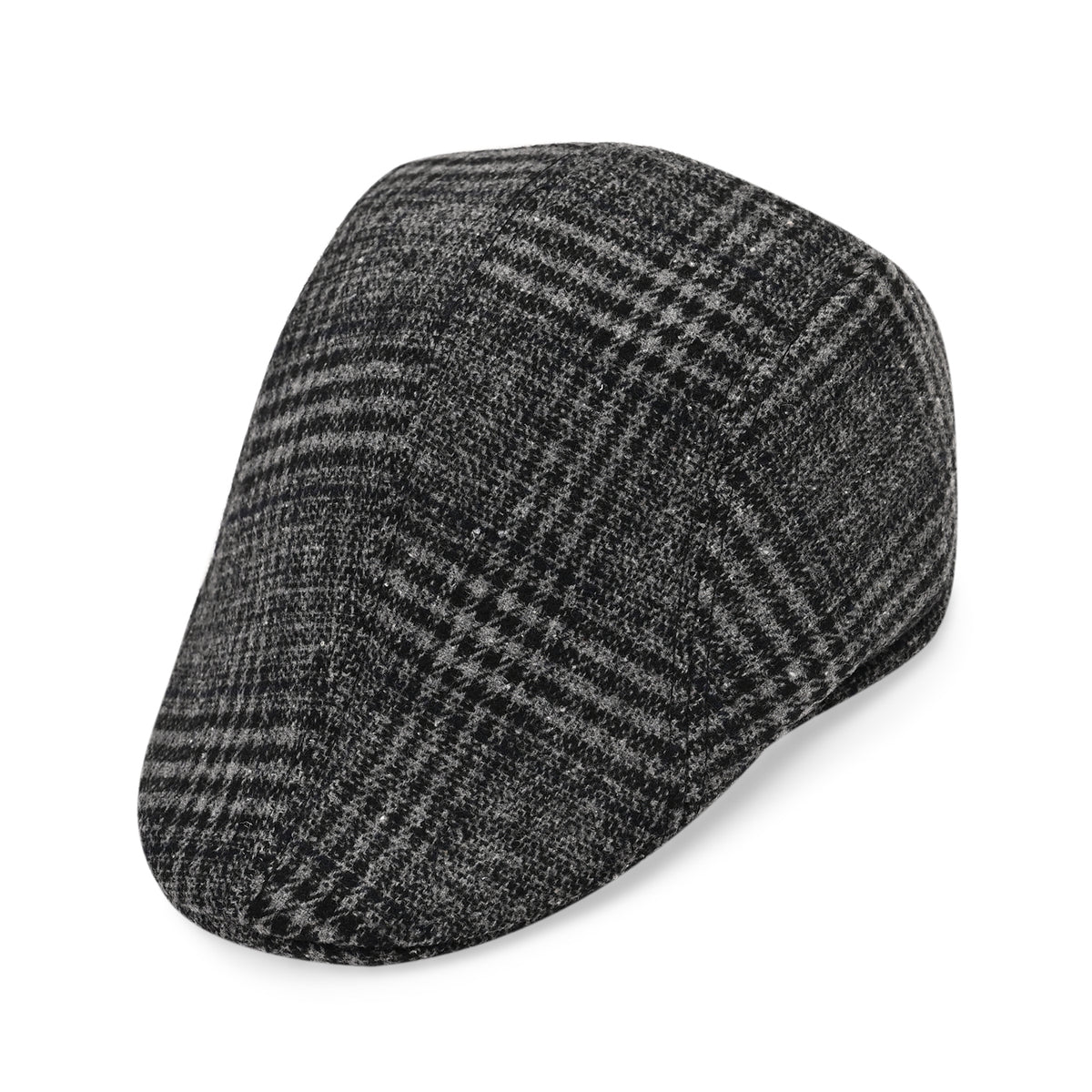 Snapback Vintage Checked Flat Cap (57 cm) - Dark Grey V32516269 0