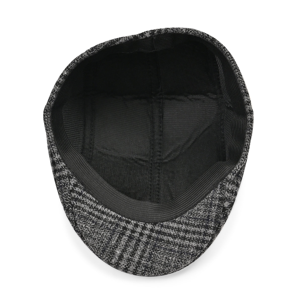 Snapback Vintage Checked Flat Cap (57 cm) - Dark Grey V32516269 6