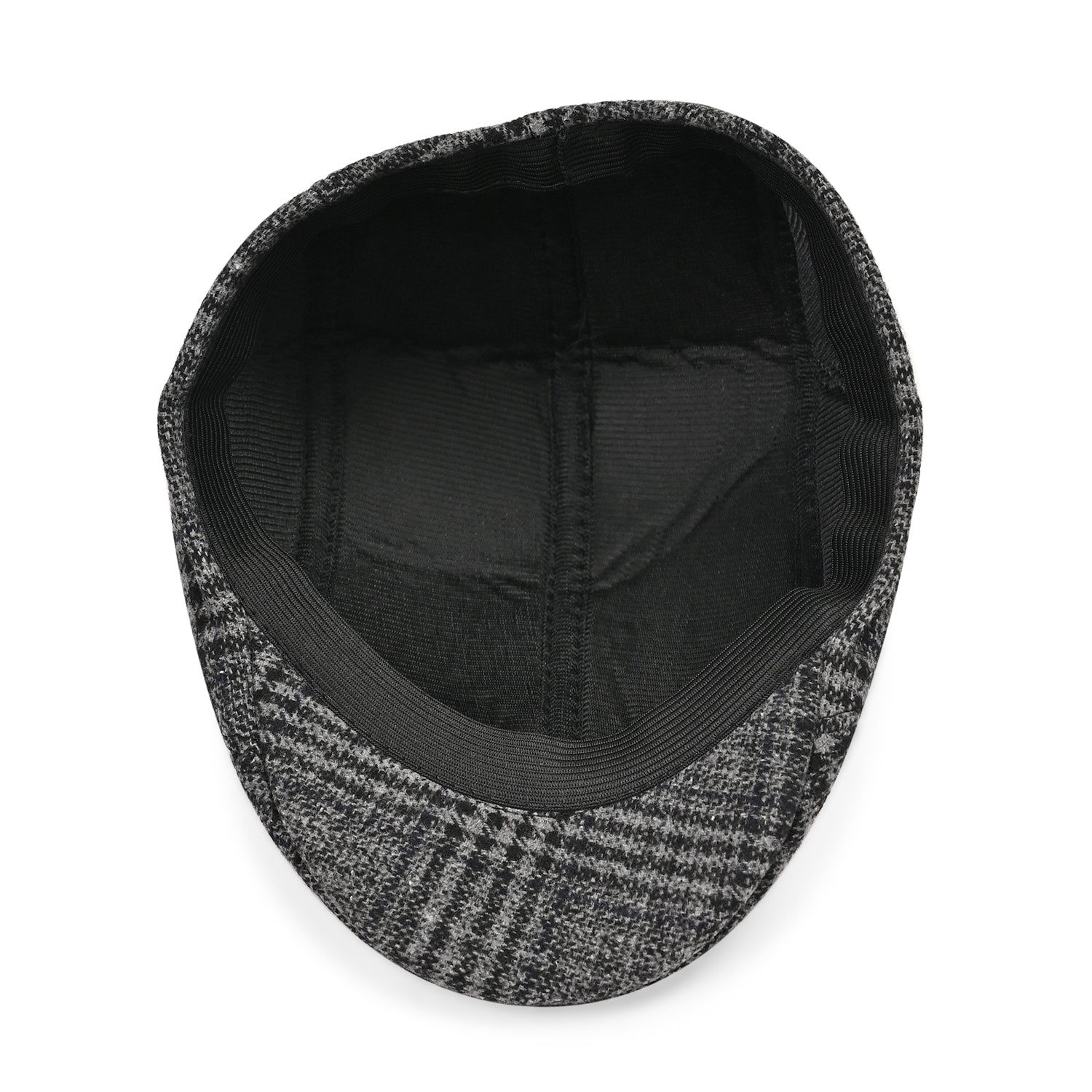 Snapback Vintage Checked Flat Cap (57 cm) - Dark Grey V32516269 6