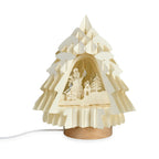 3D Paper Tree Lamp Snowman - White_7828754