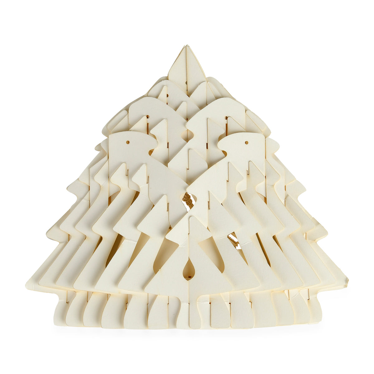 3D Papercut Snowman Lamp with Warm Light V32526490 5