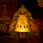 3D Paper Tree Lamp with Merry Christmas - White_7828757_1