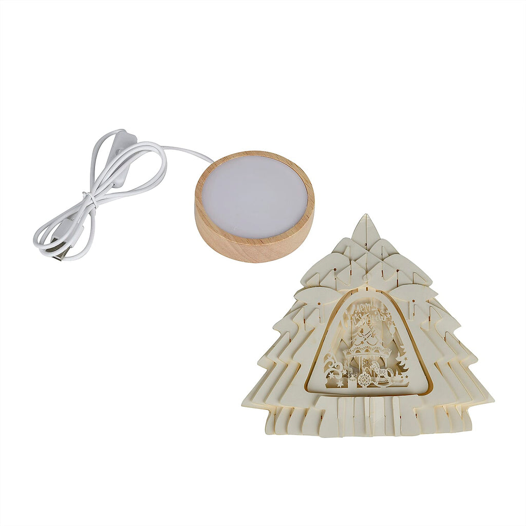 3D Paper Tree Lamp with Merry Christmas - White_7828757_15