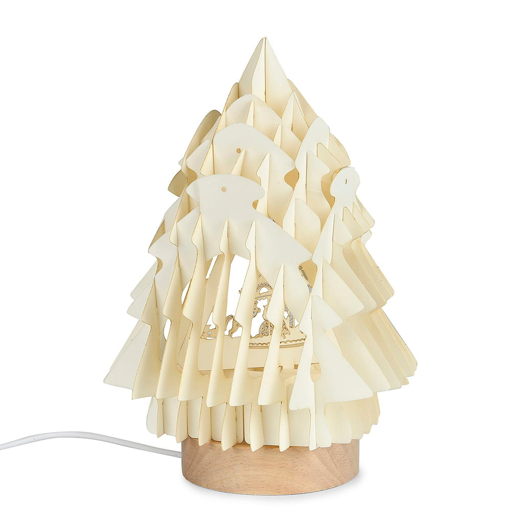 3D Paper Tree Lamp with Merry Christmas - White_7828757_3