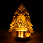 3D Paper Tree Lamp with Birth of Jesus - White_7828758_11